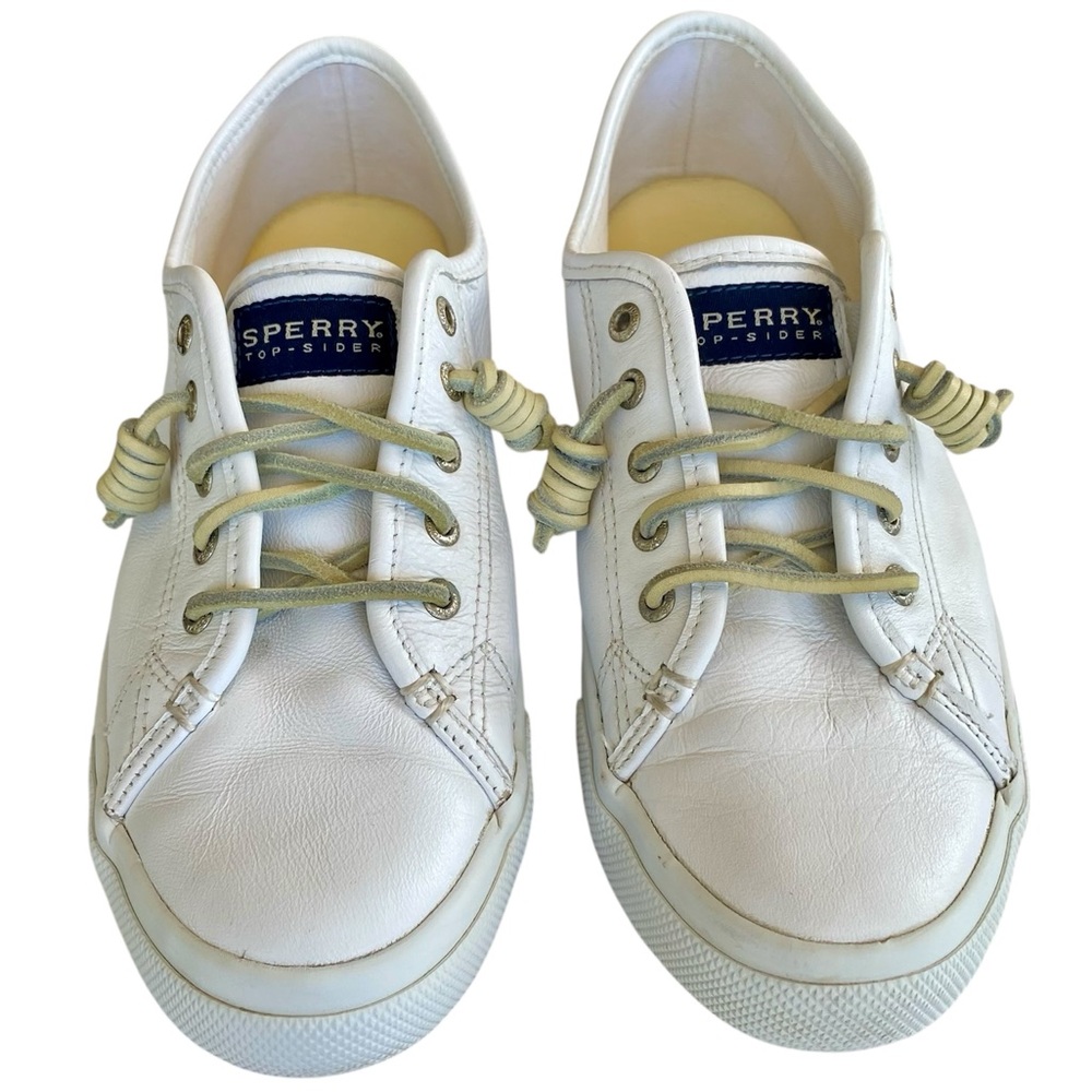 SPERRY Sneakers Top Sider Classic White Leather Women Size 9